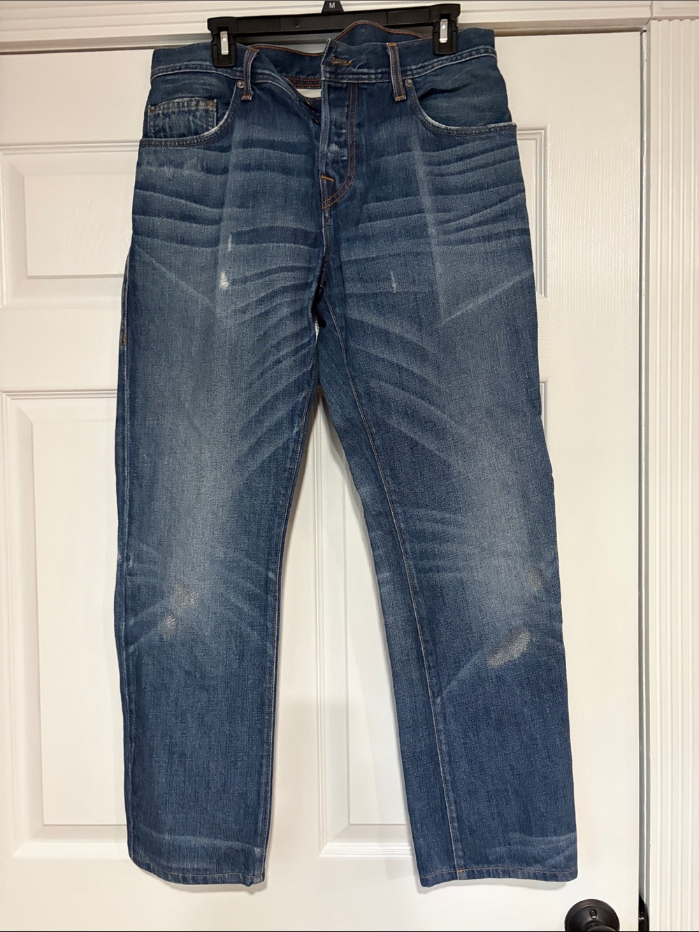 Final sale-True Religion Men's Faded Blue Slim Straight Jeans 32x30